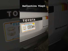 TOYOTA Emergency Reflective Rear Tailgate Emblem Overlays - 2024+ Land Cruiser