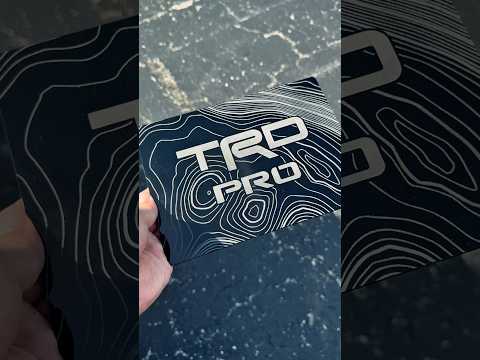 TRD Pro Special Edition Passenger Side Fuse Box Acrylic Plate - 2024+ Tacoma / 2025+ 4Runner