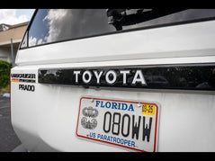 TOYOTA Emergency Reflective Rear Tailgate Emblem Overlays - 2024+ Land Cruiser