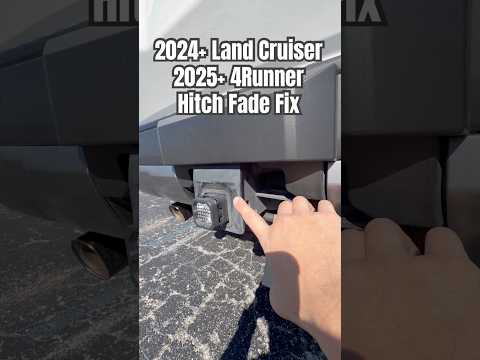 Acrylic Hitch Fade Fix Plate - 2024+ Land Cruiser