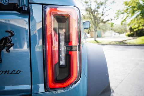 Printed Series 1L Tail Light Overlays - 2021+ Bronco (w/ LED Taillights) - StickerFab