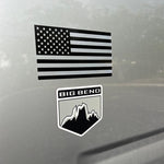 Printed Series American Flag Fender Stickers - 2021+ Bronco / Bronco Sport / Jeep / Universal - StickerFab