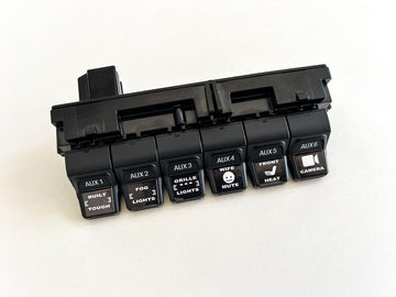 Printed Series Auxiliary Switch Labels (Upfitter) - 2017-2020 F-150 Raptor, 2017-2022 F-250 / F-350 Super Duty / 2024+ Grenadier - StickerFab