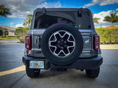 Printed Series Ford Bronco Rear Oval Emblem Overlays (Full Print) - 2021-2024 Bronco / Bronco Sport - StickerFab