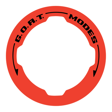 Printed Series GOAT Mode Dial Ring Overlay V2 - 2021+ Bronco - StickerFab