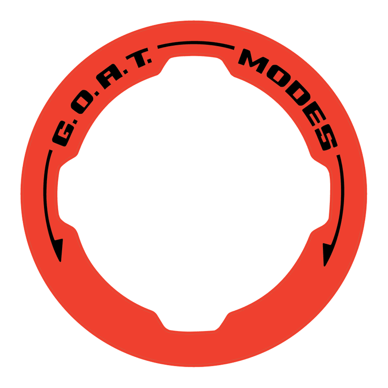 Printed Series GOAT Mode Dial Ring Overlay V2 - 2021+ Bronco - StickerFab