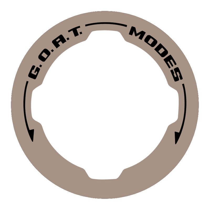 Printed Series GOAT Mode Dial Ring Overlay V2 - 2021+ Bronco - StickerFab