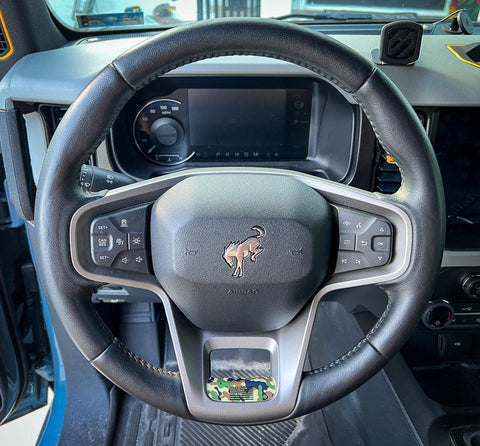 Printed Series Lower Steering Wheel Spoke Overlay - 2021+ Bronco