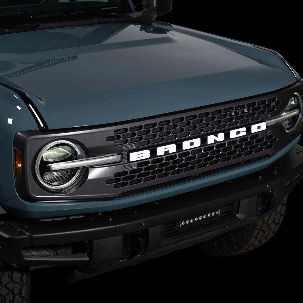 2021+ Ford Bronco and Bronco Sport Front Grille Letters Decal – V Squared  Auto Styling