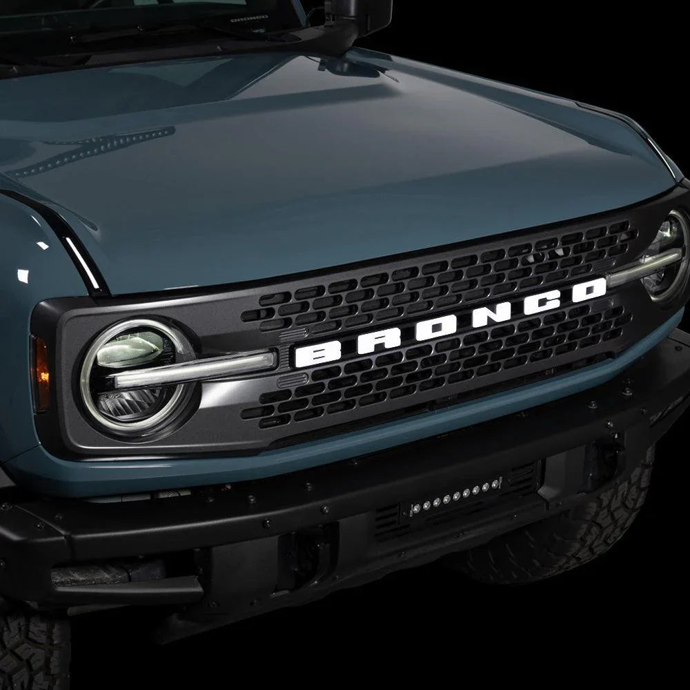 2021+ Ford Bronco Putco Luminix Ford Licensed Bronco Grille LED Letters ...