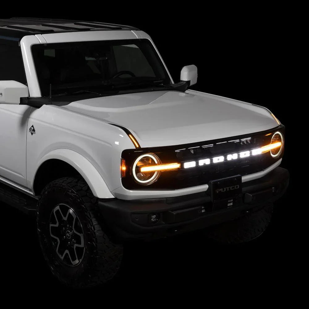Emblema De Rejilla LED Putco Luminix Para Ford F-150 2021-2023 - ¡Con Cámara Frontal Y Lavaparabrisas Incluido!