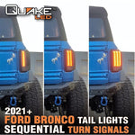 Quake LED Sequential Tail Lights - 2021+ Bronco - StickerFab