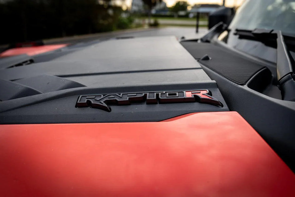 Bronco Raptor R Logo 2022+ Bronco Raptor R Inlay for Hood Emblems | StickerFab