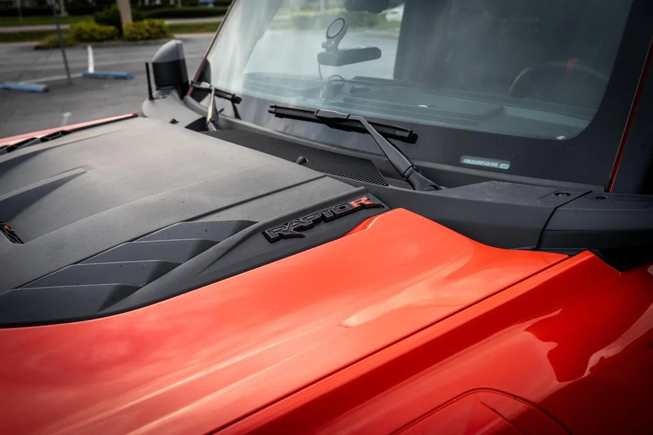 Bronco Raptor R Logo 2022+ Bronco Raptor R Inlay for Hood Emblems | StickerFab