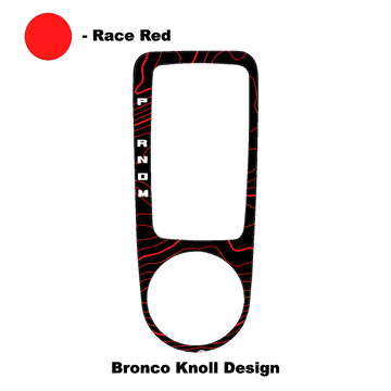 Topo Automatic Shifter Overlay (Printed Series) - 2021+ Bronco Automatic - StickerFab