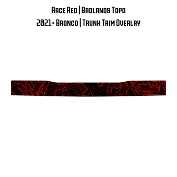 Topo Trunk Trim Overlay / Protector - 2021+ Bronco