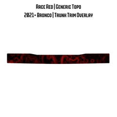 Topo Trunk Trim Overlay / Protector - 2021+ Bronco