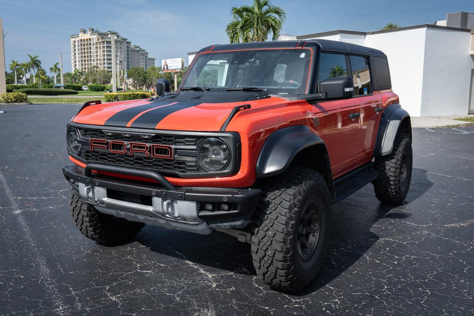 Racing Hood Stripes V1 - 2022+ Bronco Raptor - StickerFab