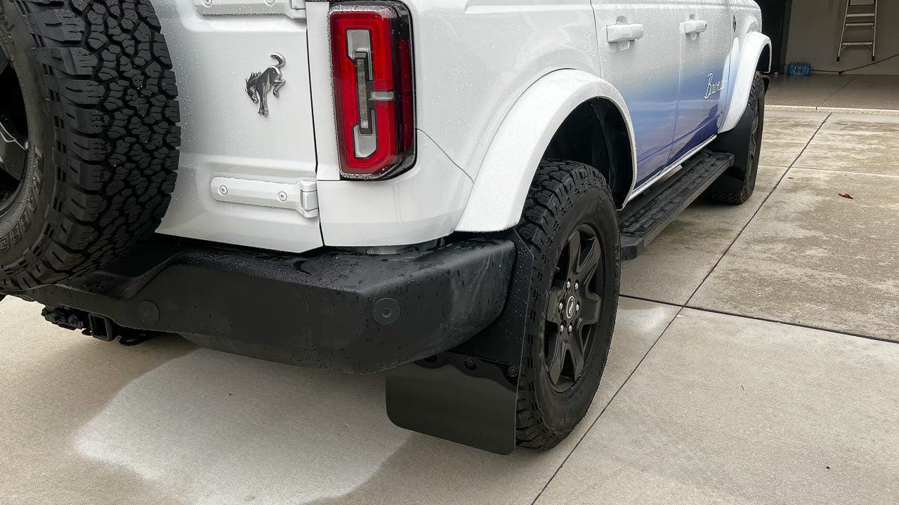 2021+ Bronco Rally Armor Mud Flaps - Offroad | StickerFab