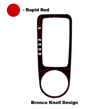Topo Automatic Shifter Overlay (Printed Series) - 2021+ Bronco Automatic - StickerFab