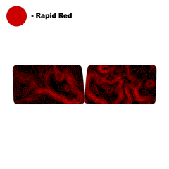Topo Hardtop Side Window Overlays - 2021+ Bronco 4 Door - StickerFab