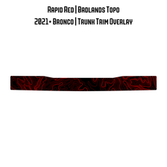 Topo Trunk Trim Overlay / Protector - 2021+ Bronco