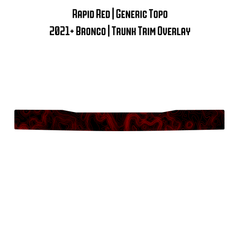 Topo Trunk Trim Overlay / Protector - 2021+ Bronco
