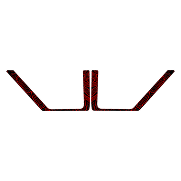 Topo Rear Door Net Trim Overlay Kit (Printed Series) - 2021+ Bronco - StickerFab