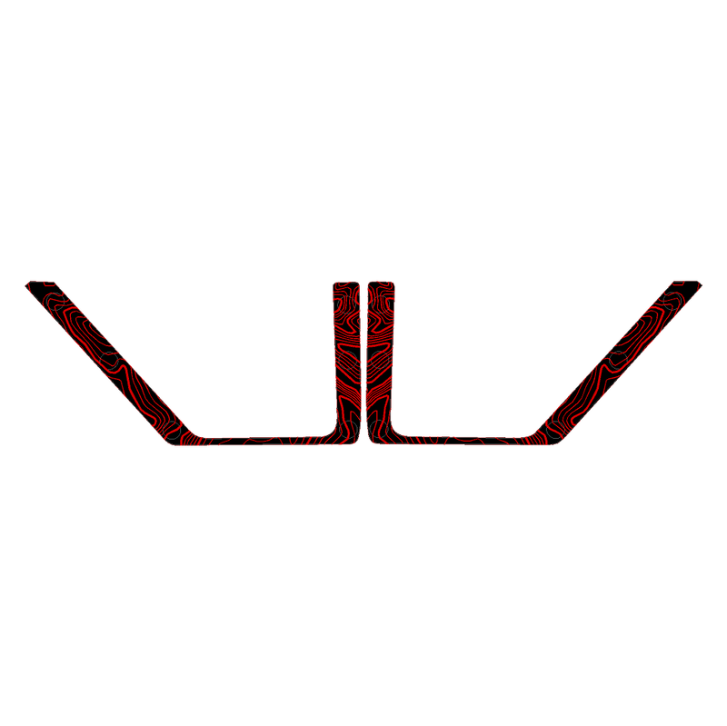 Topo Rear Door Net Trim Overlay Kit (Printed Series) - 2021+ Bronco - StickerFab