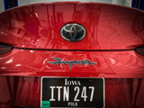 Rear Supra Emblem Overlay (Various Colors) - 2020+ Supra - StickerFab