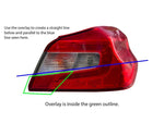 Red Facelift 1.5 Tail Light Overlays - 2015-2021 Subaru WRX / STI - StickerFab