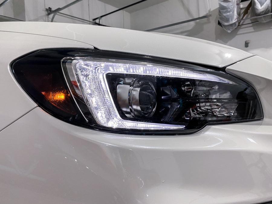 Smoked or Black Out Headlight Overlays V2 - 2015-2021 WRX / STI - StickerFab
