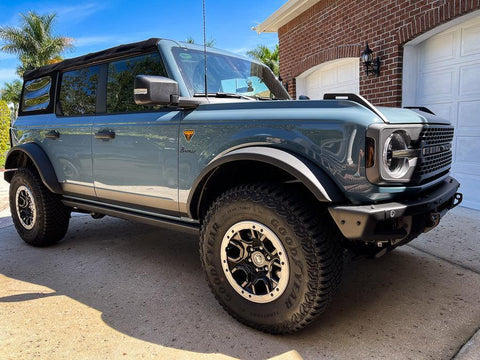 Smoked Sidemarker Overlays (Front and Rear) - 2021+ Bronco (w/ LED Taillights) - StickerFab