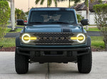 Smoked Signature DRL Bar Overlays - 2021+ Bronco (Signature Headlights) - StickerFab