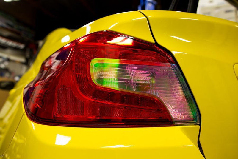 15-19 WRX STI Smoked Tail Light Overlays Tint Vinyl Film 15-19 WRX STI Smoked Tail Light Overlays Tint Vinyl Film