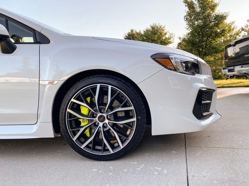 Special Edition Dark Smoke Carbon Fiber Headlight Overlays - 2015-2020 WRX / STI - StickerFab