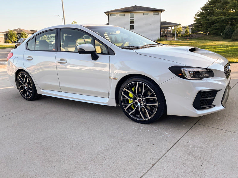 Special Edition Dark Smoke Carbon Fiber Headlight Overlays - 2015-2020 WRX / STI - StickerFab