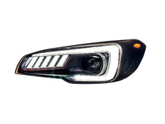 Special Edition Dark Smoke Carbon Fiber SubiSpeed Headlight Overlays - 2015-2021 WRX / STI - StickerFab