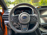 Steering Wheel Lower Spoke Emblem Overlay - 2022+ WRX - StickerFab