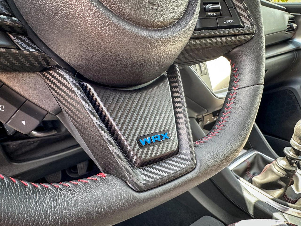 Steering Wheel Lower Spoke Emblem Overlay 2022+ WRX StickerFab