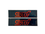 STI Logo Emblems for Weathertech All Weather Floor Mats (Pair) - StickerFab