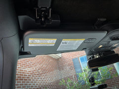 Sun Visor Warning Overlays - 2021+ Bronco / 2024+ Ranger Raptor - StickerFab