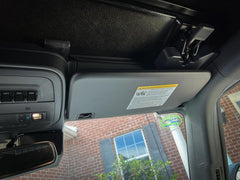 Sun Visor Warning Overlays - 2021+ Bronco / 2024+ Ranger Raptor - StickerFab