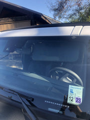 Sun Visor Warning Overlays - 2021+ Bronco / 2024+ Ranger Raptor - StickerFab