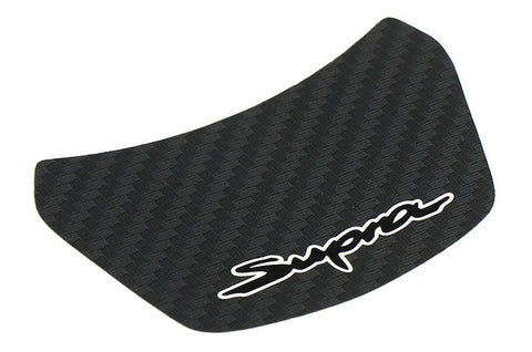 "Supra" Steering Wheel Trim Overlay (Lower) - 2020+ Supra - StickerFab