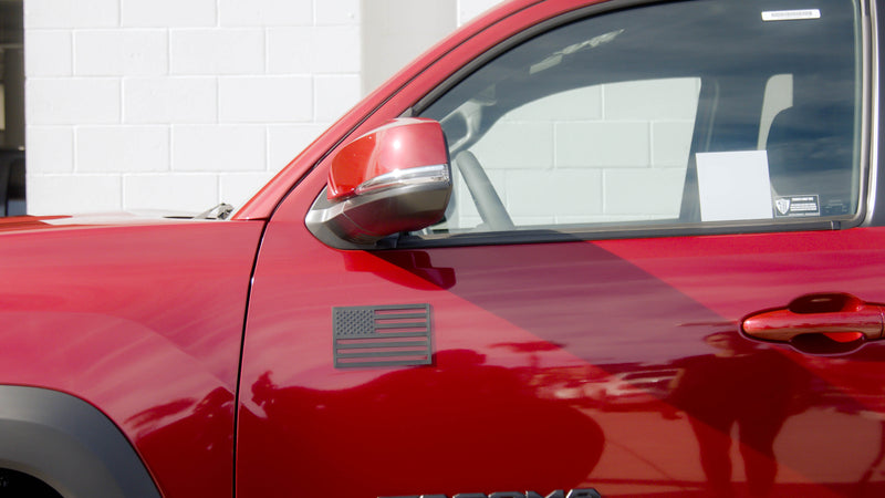 USA 3M Adhesive-Backed American Flag - Small (Two-Pack, Plastic) - Universal