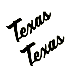 Cursive Fender Emblems (Badlands, Moab, Texas, etc) - Universal - StickerFab