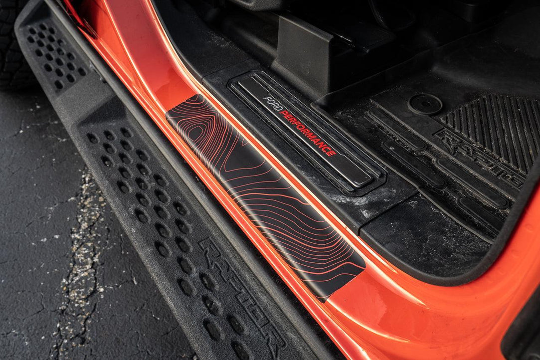 Topo Door Sill Protectors - 2021+ Bronco 2/4 Door - StickerFab