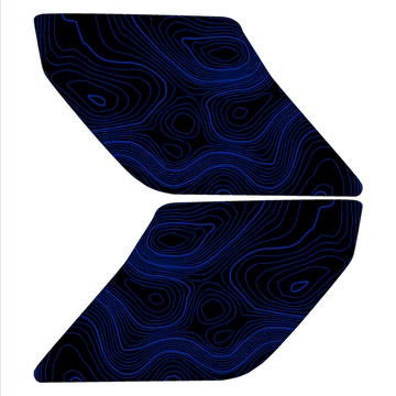 Topo Interior Door Handle Overlays - 2021+ Bronco - StickerFab