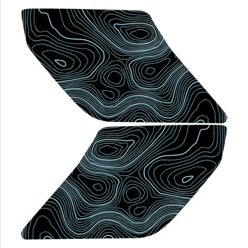Topo Interior Door Handle Overlays - 2021+ Bronco - StickerFab